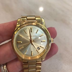 Micheal Kors gold color stainless steel watch